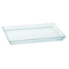ACU18C Crystal Cubik plate, víztiszta téglalap alakú tálca 18x13cm termékfotó