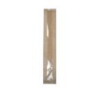 Window bag brown unprinted 100+50x610 (40mm), 35gr, brown ribbed product photo