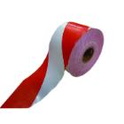 SIGTAPE-R Figyelmeztető szalag piros-fehér, 75mmx100m, nem ragadós termékfotó