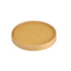 Duni 196032 Bowl Ronda paper lid with PLA coating, brown 350/550/750/950ml product photo