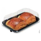APET Cake box square black bottom 210x140x20mm 2114DXN30 /top: 2114DXN02/ product photo