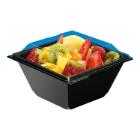 RPET Sal&aacute;t&aacute;s t&aacute;l tetővel, fekete alj + &aacute;tl&aacute;tsz&oacute; tető, 135x135x100mm, 750ml term&eacute;kfot&oacute;