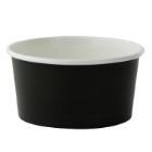 Paper bowl - black - 200 ml &Oslash;90 mm product photo