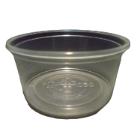 Kerek t&aacute;lka PP műanyag 125ml, 101mm &aacute;tm&eacute;rővel natur (Hagner)(tető:22000082) term&eacute;kfot&oacute;