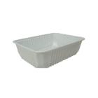 Ételszállító doboz PP, 750 ml, fehér (181x132x45 mm) (BG) tető:22200232 termékfotó