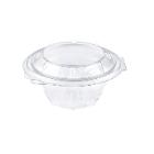 With attached lid round bowl - Luxy - 500 ml PET clear (Hotform) product photo