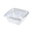 Dishy sz&ouml;gletes t&aacute;l PET v&iacute;ztiszta 125x125x38mm 250ml (tető: 22200100) term&eacute;kfot&oacute;