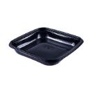 Dishy sz&ouml;gletes nagy t&aacute;l PET fekete 190x190x32mm 500ml (tető: 22200051) term&eacute;kfot&oacute;