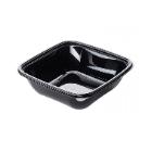 Dishy rectangular large bowl PET black 190x190x56mm 1000ml (lid: 22200051) product photo
