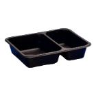 Mozaik t&aacute;lka PP 2 r&eacute;szes fekete 590+500ml 227x178x41mm (D-9510C) term&eacute;kfot&oacute;