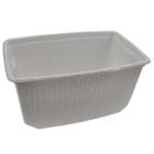 Square bottom 1000 ml PP white product photo