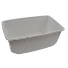 Square bottom 750 ml PP white product photo