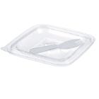 Dishy szögl. tál tető PET vízt.villa tartóval 125x125x17mm 250-500ml új kiszer. termékfotó