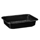 F&oacute;li&aacute;zhat&oacute; gasztro t&aacute;lca PP fekete 187x137x36mm 650ml (GuillinPL) (tető:W2/601) term&eacute;kfot&oacute;
