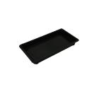 Sushi tray - 176x96x20 mm - PET black (lidis PL) (lid: 23600002) product photo