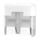 Tork 558051 OptiServe 4 roll toilet paper dispenser without inner core white T7 product photo