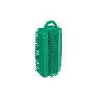 Haug FC3173 kétoldalú akasztóskörömkefe,Nyl6.6 Ø0,35mm szőr, PS, zöld,11x3,2x5cm termékfotó