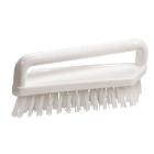 Haug 6010 k&eacute;zi s&uacute;rol&oacute;kefe foganty&uacute;val, feh&eacute;r, PBT &Oslash;0,50 erős szőrrel, 18x4,8 cm term&eacute;kfot&oacute;