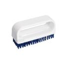 Haug 7122 nail brush handle, Nyl 6.6 medium strength blue bristle, 90x30x50mm product photo