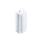 Haug 3170 double-sided hanging nail brush, NY6.6 Ø0.35mm, PS, white, 11x3.2x5cm product photo
