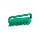 Haug FC60103 hand scrub brush with handle, green, PBT Ø0.50 strong bristles, 18x product photo