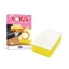 Bonus scratch-resistant large dishwashing sponge, white/yellow product photo
