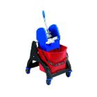 Haug 8961 Eineimer-Wischwagen mit rotem Eimer Produktbild