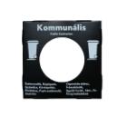 Plastic lid for black (MUNICIPAL) selective waste bin product photo