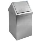 Waste bin with tipping lid, stainless steel, 80 l product photo