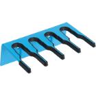 Haug 86882 Wandhalter aus Kunststoff, blau Produktbild