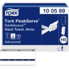 Tork 100589 Tork PeakServe k&eacute;zt&ouml;rlőpap&iacute;r, feh&eacute;r, 270 lap/csomag, H5 term&eacute;kfot&oacute;