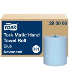 Tork 290068 Matic Advanced hand towel roll, blue, 2 ply, 150m, 21cm width. H1 product photo