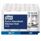 Tork 120269 kitchen towel, white, 2-ply, 23x24cm, 15,4m/64 sheets product photo