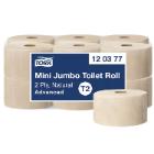 Tork 120377 Natúr Mini Jumbo toalettpapír 2 réteg 9,1x18,8cm/lap 170m (T2) termékfotó