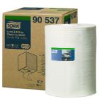 Tork 90537 used several times. cleaning cloth, combi roll, white, 300sht 114m W4 product photo