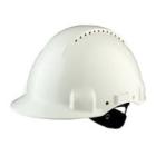 3M G3000NUV-VI protective helmet, ratchet, ventilated, plastic sweat band, white product photo