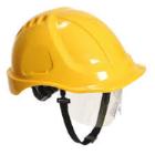 Portwest PW54 Endurance Plus helmet with goggles, yellow product photo
