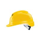 uvex 9772130 pheos B-WR yellow helmet, long visor, ventilated, quick-fit, 52-61cm product photo