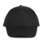 KP116 Cotton baseball cap, 5 panels, black product photo