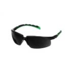 3M Solus 2000 safety glasses, black/green frame, scratch res product photo