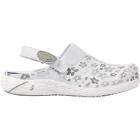 SJ DANY OB ESD SRC graue Kunstleder-Clogs mit Blumenmuster 35-42 Produktbild