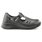 Artra Armen S1 fekete szintetikus bőr szand&aacute;l, t&eacute;pőz&aacute;ras, ac&eacute;l kaplival 40 term&eacute;kfot&oacute;