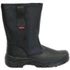 MJ 11-925 POLAR S3 fekete bőr csizma ac&eacute;l orrmerev&iacute;tővel 40 term&eacute;kfot&oacute;