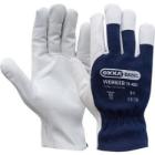 MJ 11-451 Lederhandschuhe, Textilr&uuml;cken, gummierter Bund Produktbild