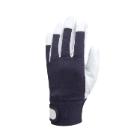 Eurostrong 860 Ziegenleder Handschuhe, blauer Jerseyrücken 8 Produktbild