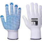 Portwest A110 nejlon kesztyű, PVC pontozott, 12p&aacute;r/csom M term&eacute;kfot&oacute;