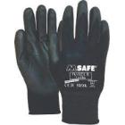 MJ 14-086 PU-Flex B PU palm dipped assembly gloves, black product photo