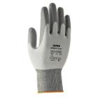 uvex 60050 phynomic foam aqua-polymer foam palm dipped PA glove, white/grey product photo