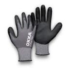 MJ 51-290 OXXA X-Pro-Flex nitrile palm dipped nylon/LY glove, grey/black product photo