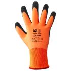 Neri 355162 Latex m&aacute;rtott akril-poli&eacute;szter kesztyű narancs-fekete 11 term&eacute;kfot&oacute;